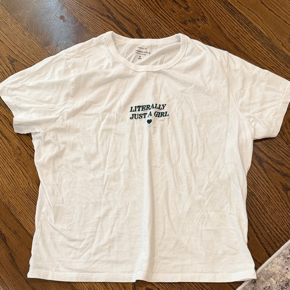 Abercrombie & Fitch White Crop Top